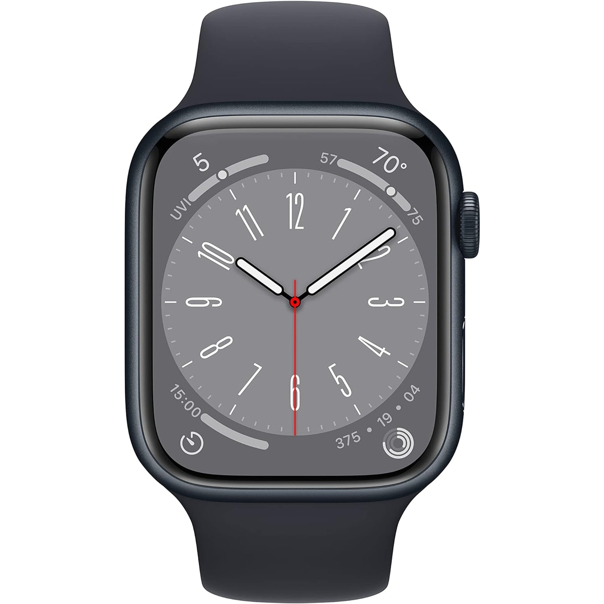 Apple Watch Series 8 [GPS + Cellular, 45Mm] - Midnight Aluminum Case with Midnight Sport Band, M/L (Renewed)