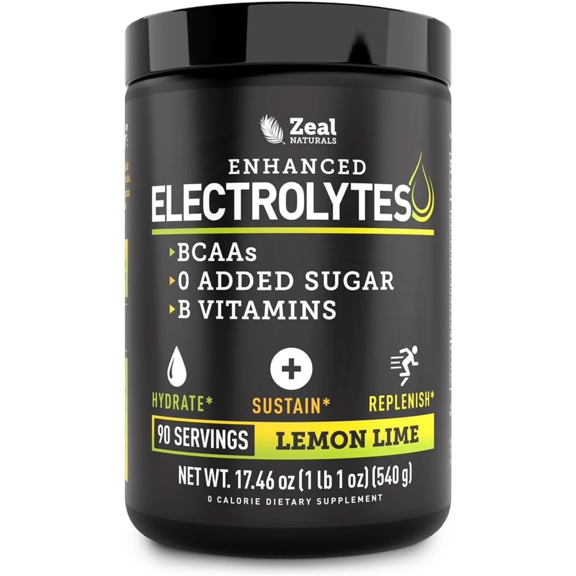 Enhanced Electrolyte Powder Cherry Limeade | 90Ct. + BCAA, B-Vitamins & Real Salt® - Hydration Powder W Potassium, Sodium, Zinc, Magnesium for Hydration