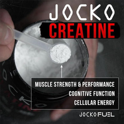 Jocko Fuel Creatine Monohydrate Powder - Creatine for Men & Women, Supplement for Athletic Performance & Muscle Health, 90 Servings 16 Oz (Unflavored)