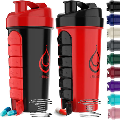 -10 PACK- Small Shaker Bottles for Protein Mixes | Bpa-Free & Dishwasher Safe | 5 Large 28 Oz & 5 20 Oz | Blender Shaker Cups for Protein Shakes