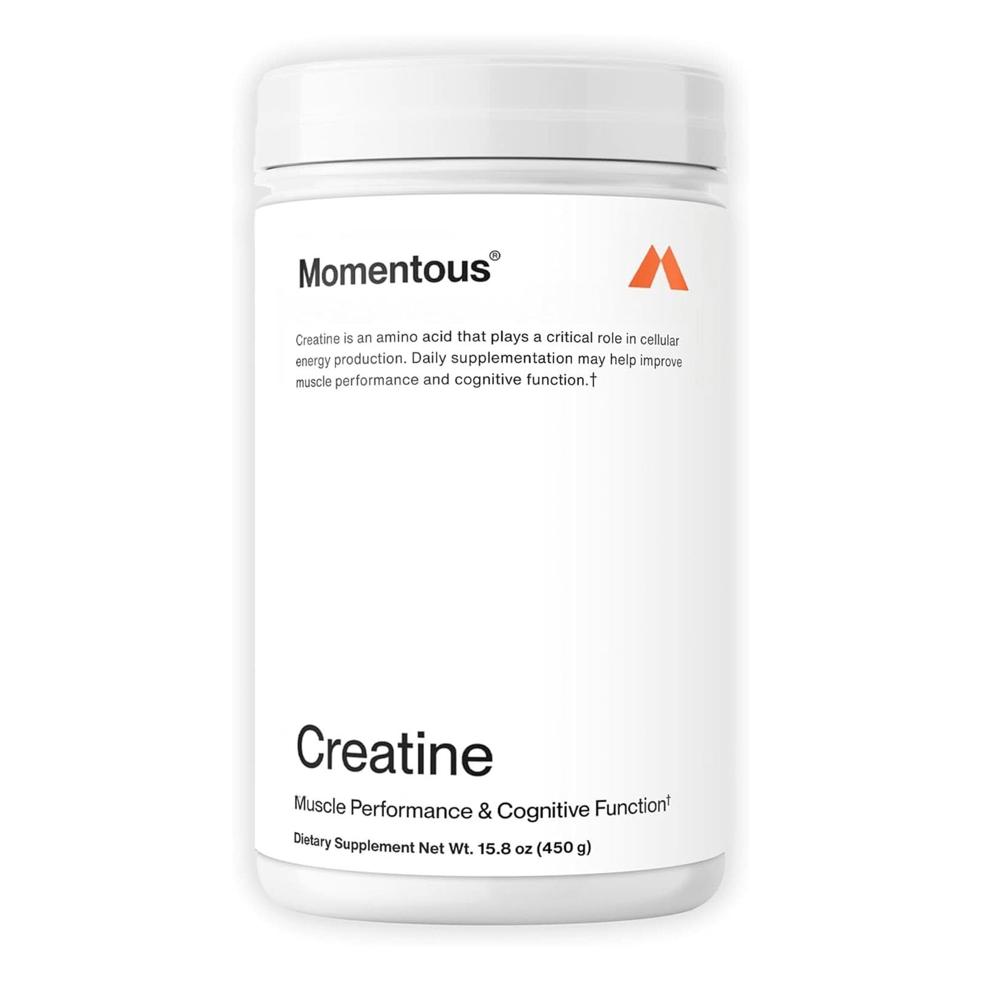 Momentous Creatine Monohydrate Powder - Creapure Creatine Performance - Monohydrate Creatine for Muscle Support, Helps Energy Levels - Creatine for Women & Men - 5G per Serving, 90 Servings