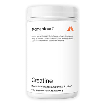 Momentous Creatine Monohydrate Powder - Creapure Creatine Performance - Monohydrate Creatine for Muscle Support, Helps Energy Levels - Creatine for Women & Men - 5G per Serving, 90 Servings