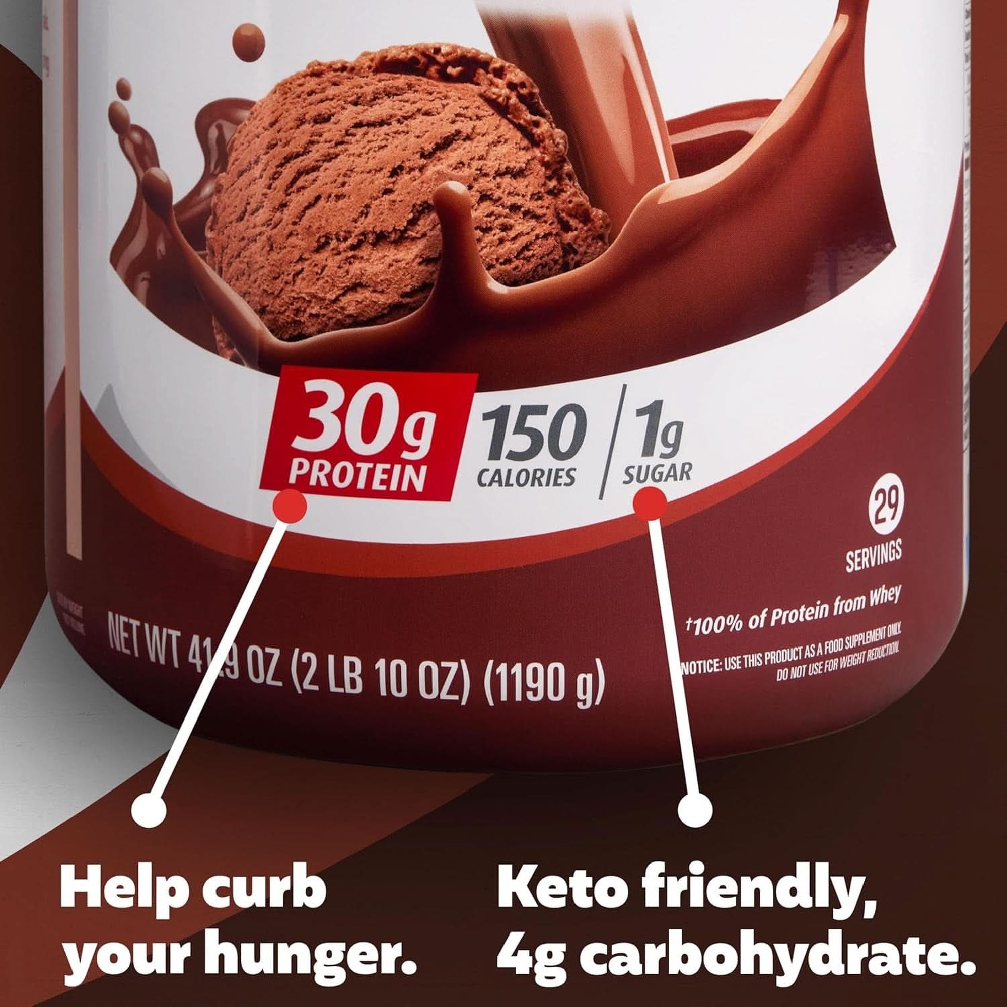 Premier Protein Protein Powder, 30G Protein, 1G Sugar, No Soy Ingredients, Gluten Free, Chocolate Milkshake, 29 Servings, 41.9Oz