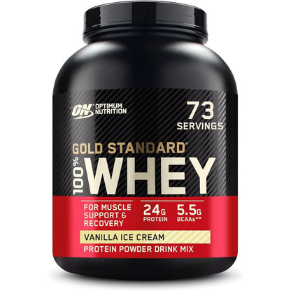 Optimum Nutrition Gold Standard 100% Whey Protein Powder, Double Rich Chocolate, 2 Pound (Packaging May Vary)