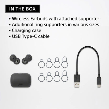 Sony Linkbuds Truly Wireless Earbud Headphones with an Open-Ring Design for Ambient Sounds and Alexa Built-In, Bluetooth Ear Buds Compatible with Iphone and Android, White