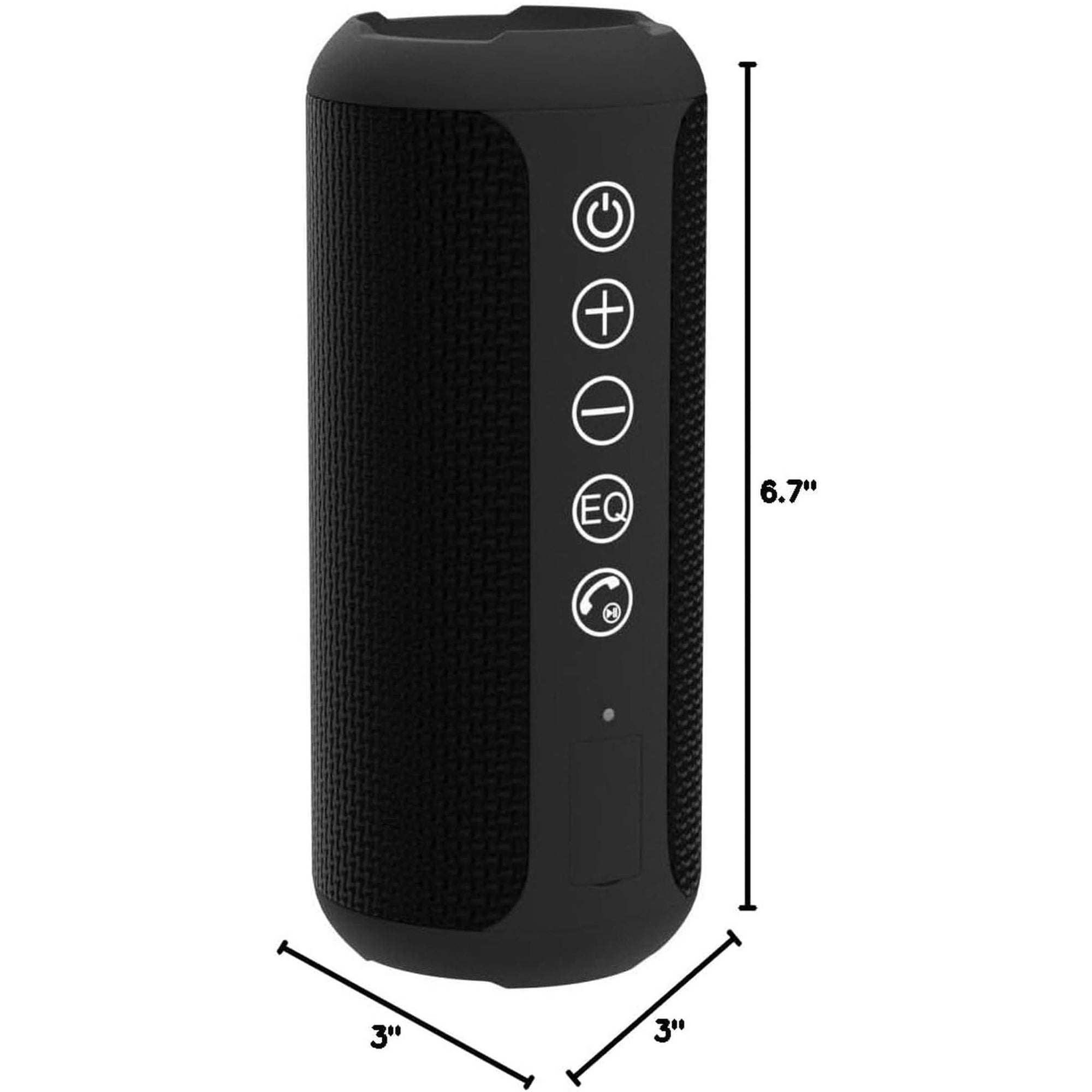 Ortizan Portable Bluetooth Speaker: IPX7 Waterproof, 24W Loud Sound, Deep Bass, Bluetooth 5.3, LED Lights, Wireless Stereo Pairing, 30H Playtime, for Home/Outdoor/Party/Beach, Birthday Gift Black