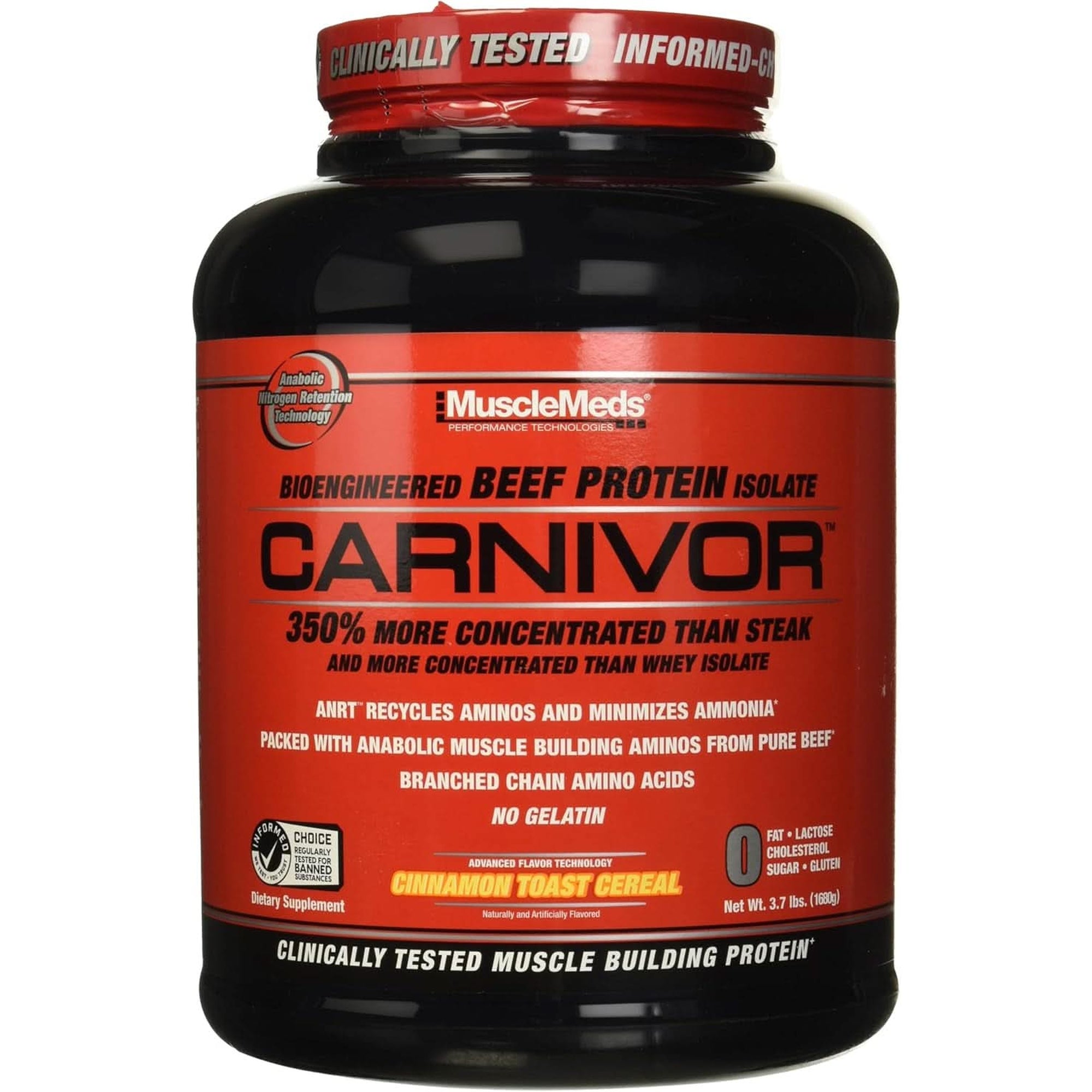 Musclemeds Carnivor Beef Protein Isolate Powder, Chocolate Peanut Butter, 4.14 Pound