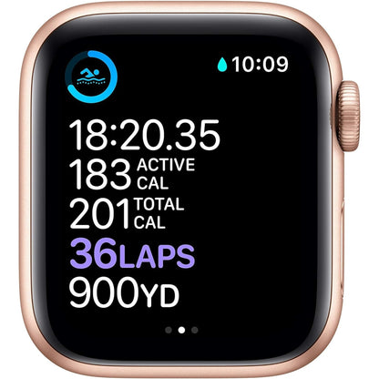 Apple Watch Series 6 (GPS, 40Mm) - Gold Aluminum Case with Pink Sand Sport Band (Renewed)