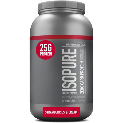 Isopure Protein Powder, Whey Isolate with Vitamin C & Zinc for Immune Support, 25G Protein, Low Carb & Keto Friendly, Flavor: Dutch Chocolate, 62 Servings, 4.5 Pounds (Packaging May Vary)