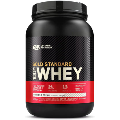 Optimum Nutrition Gold Standard 100% Whey Protein Powder, Double Rich Chocolate, 2 Pound (Packaging May Vary)