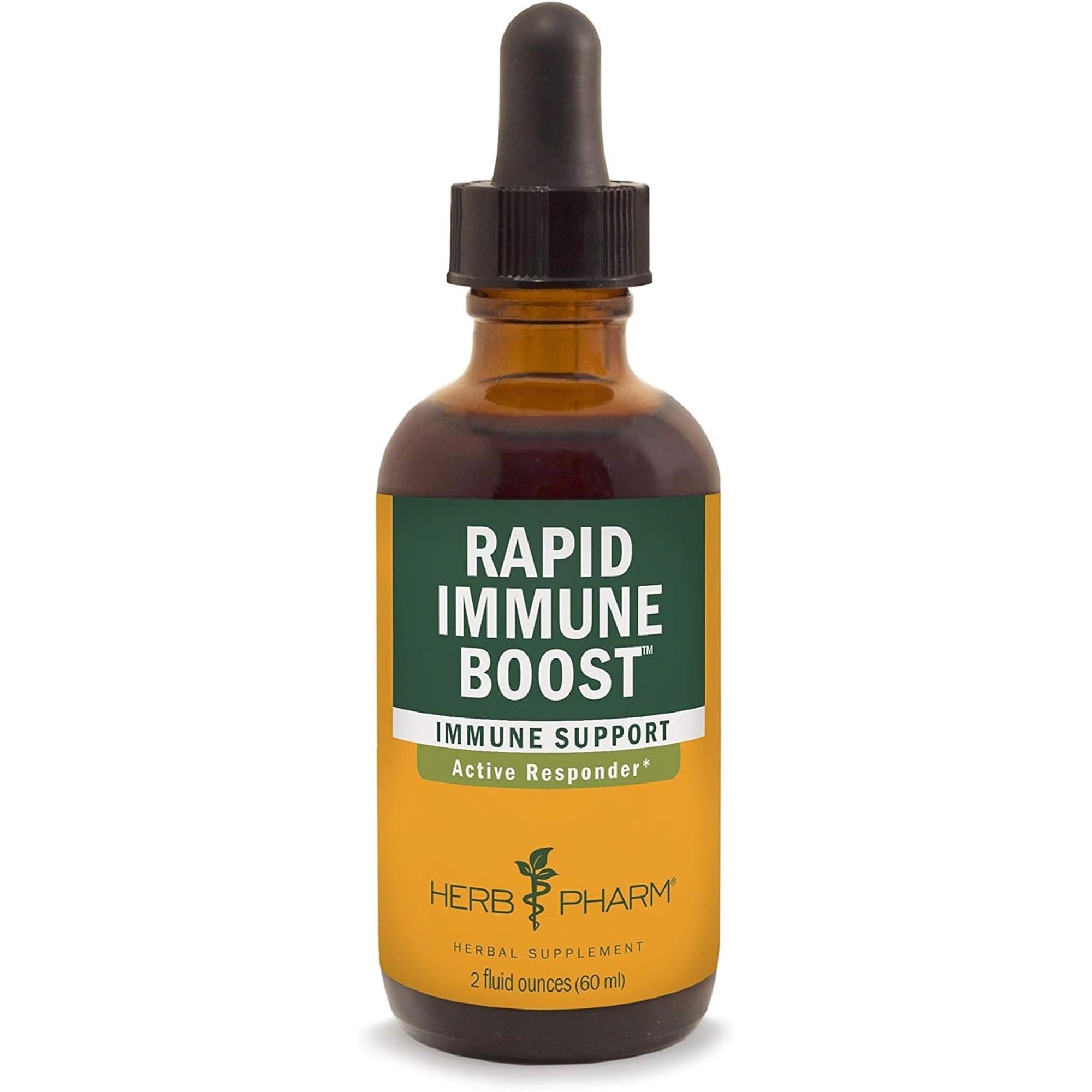 Herb Pharm Organic Rapid Immune Boost: Fast-Absorbing Tincture for Adults, Echinacea Tincture with Goldenseal, Ginger Extract & Elderberry, Immune Support Supplement & Wellness Aid, 4 Oz