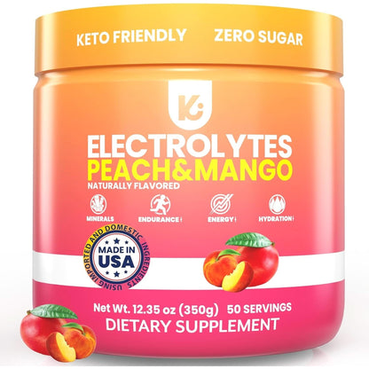 Keppi Keto Electrolytes Powder No Sugar - Sugar Free Electrolytes - Keto Hydration Electrolytes - Made in USA - Delicious Raspberry Lemonade Flavor - Mixes Easily No Clumps