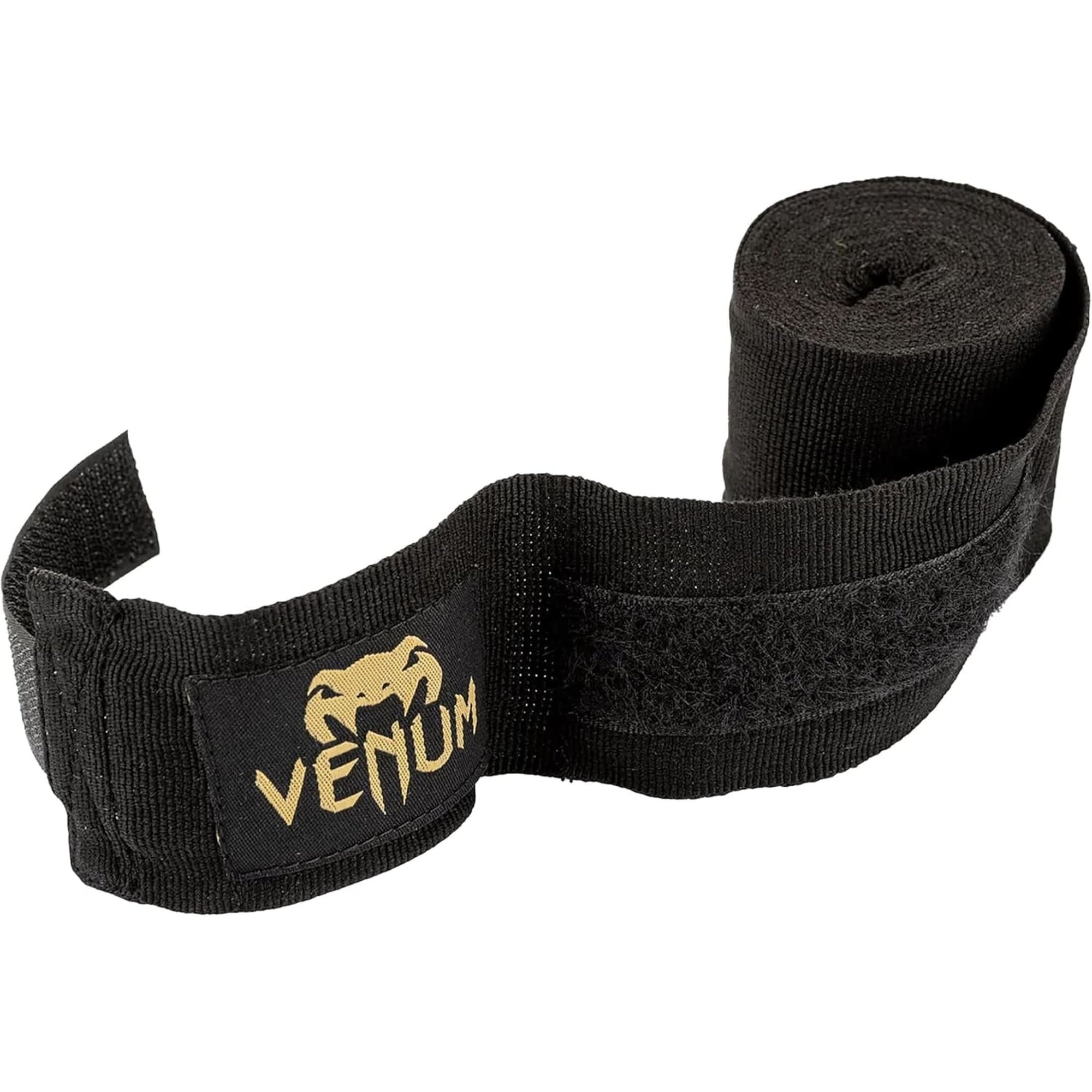 Venum Kontact Boxing Hand Wraps - Black/Gold, 180 In