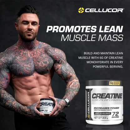 Cellucor Cor-Performance Creatine Monohydrate for Strength and Muscle Growth, 72 Servings