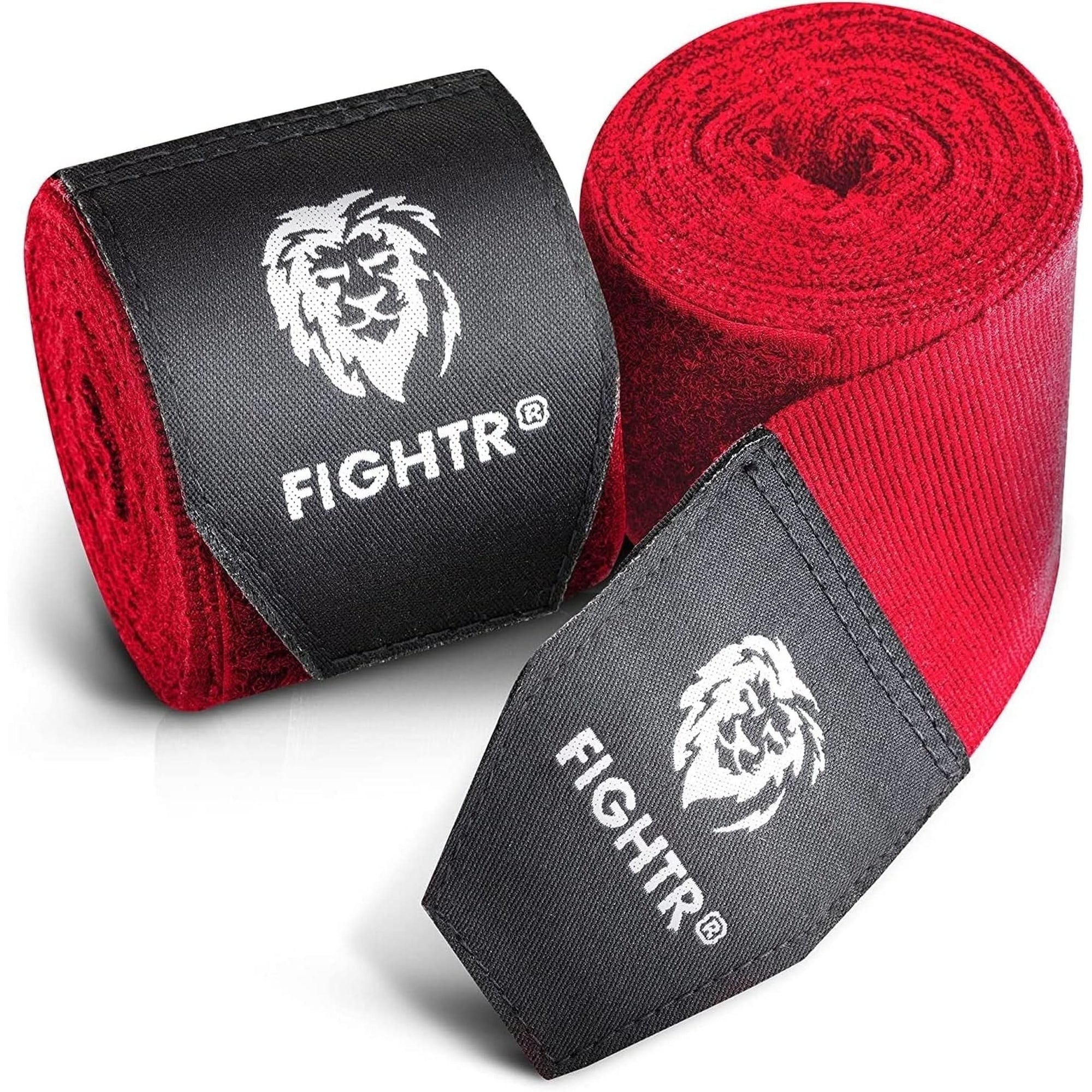 FIGHTR® Boxing Handwraps 160 Inches Semi-Elastic Hand Wraps with Thumb Loop for Boxing, MMA, Muay Thai & Martial Arts