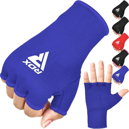 RDX Boxing Hand Wraps Inner Gloves Men Women, Half Finger Elasticated Bandages, under Mitts Fist Protection, Muay Thai, Kickboxing, MMA, Martial Arts Speed Bag Punching Training