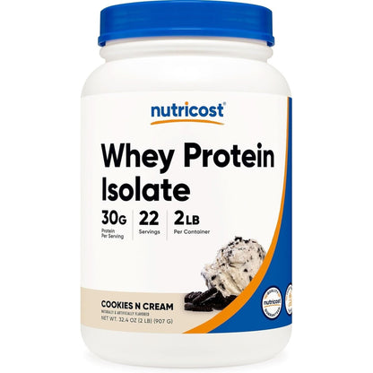 Nutricost Isolate Whey Protein Powder, Vanilla, 5 Pounds