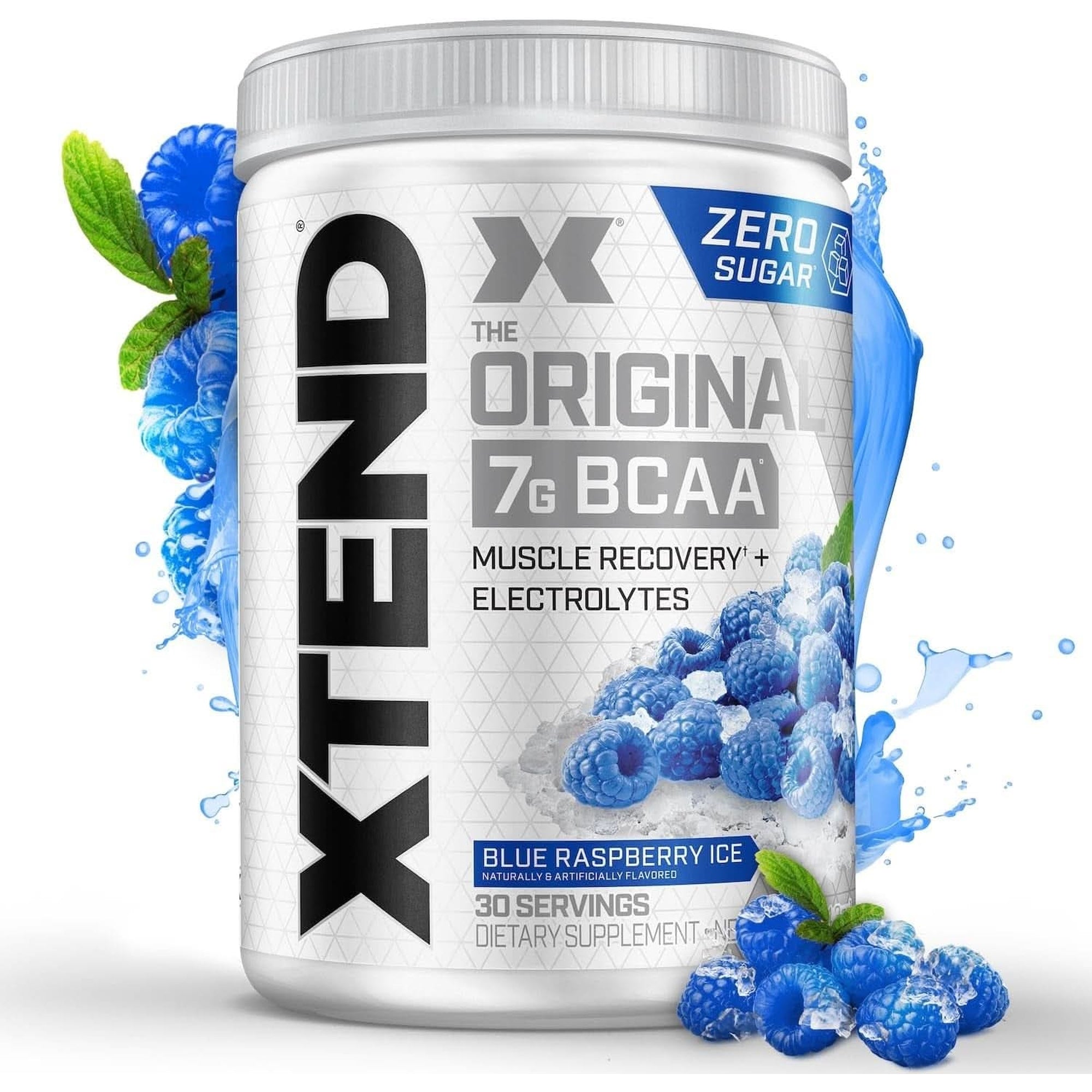 Xtend XTEND Original BCAA Powder 7G BCAA and 2.5G L-Glutamine, Sugar Free Post Workout Muscle Recovery Drink with Amino Acids for Men & Women, 30 Servings