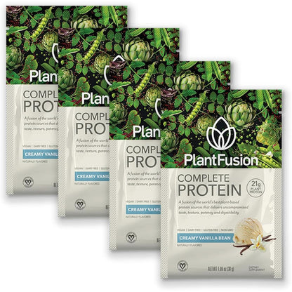 Plantfusion Complete Vegan Protein Powder - Plant Based Protein Powder with Bcaas, Digestive Enzymes and Pea Protein - Keto, Gluten Free, Soy Free, Non-Dairy, No Sugar, Non-Gmo - Vanilla Bean 2 Lb