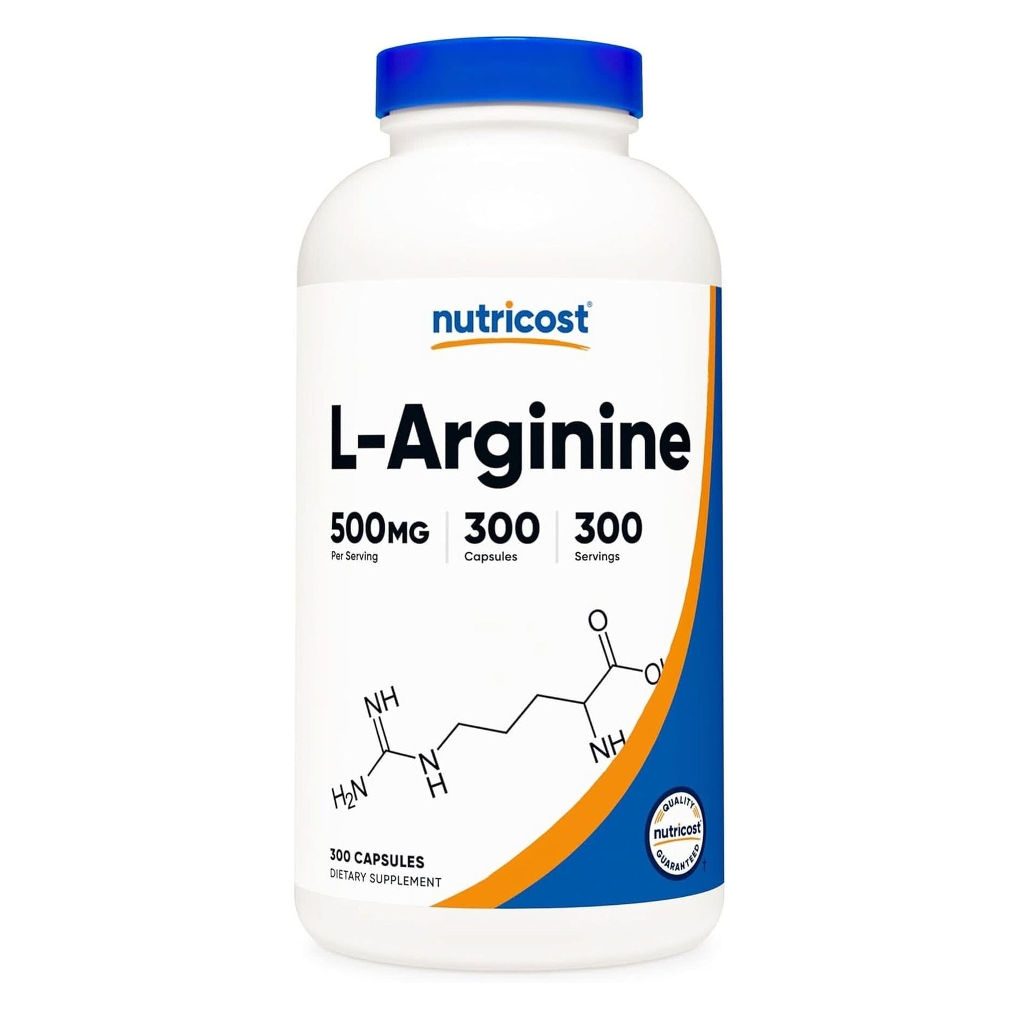 Nutricost L-Arginine 500Mg, 300 Capsules - Gluten Free and Non-Gmo