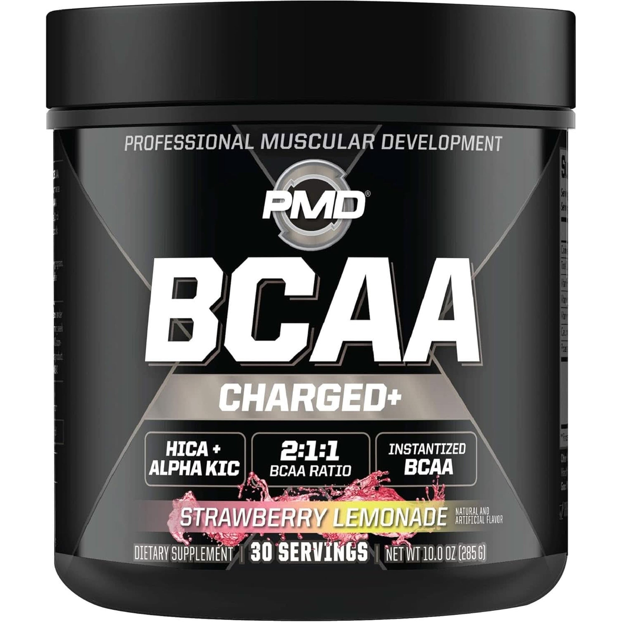 PMD Sports BCAA Charged Delicious Amino Acid Drink Mix for Performance, Recovery, Endurance and Hydration - Increase Muscle Function for Workout and Daily Energy – Cherry Limeade (30 Servings)