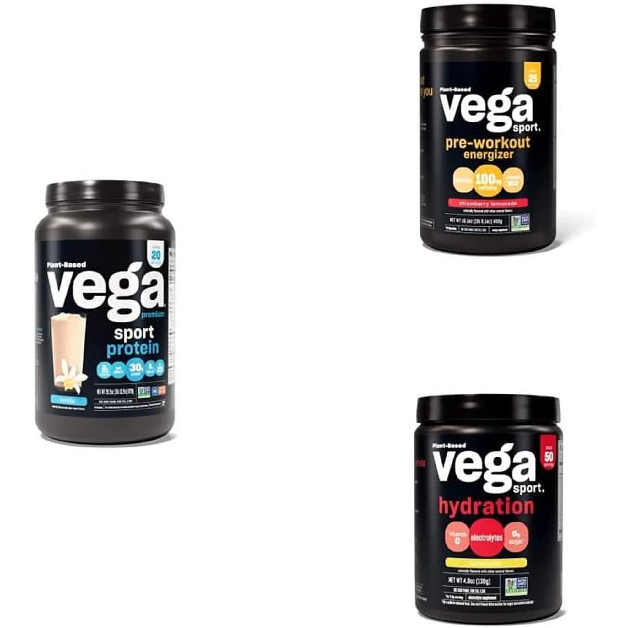 Vega Premium Sport Protein Chocolate Protein Powder, Vegan, Non GMO, Gluten Free Plant Based Protein Powder Drink Mix, NSF Certified for Sport, 29.5 Oz