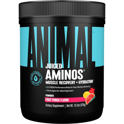 Animal Juiced Amino Acids - BCAA/EAA Matrix plus Hydration with Electrolytes and Sea Salt Anytime Recovery and Improved Performance - 30 Servings