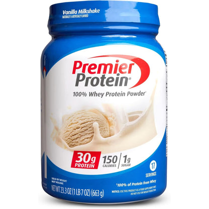 Premier Protein Protein Powder, 30G Protein, 1G Sugar, No Soy Ingredients, Gluten Free, Chocolate Milkshake, 29 Servings, 41.9Oz