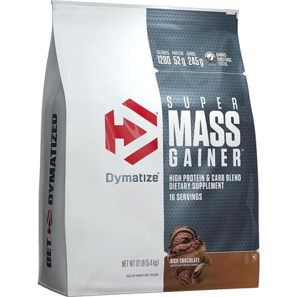 Dymatize Super Mass Gainer Protein Powder, 1280 Calories & 52G Protein, Gain Strength & Size Quickly, 10.7G Bcaas, Mixes Easily, Tastes Delicious, Gourmet Vanilla, Gourmet Vanilla, 6 Pound (Pack of 1)