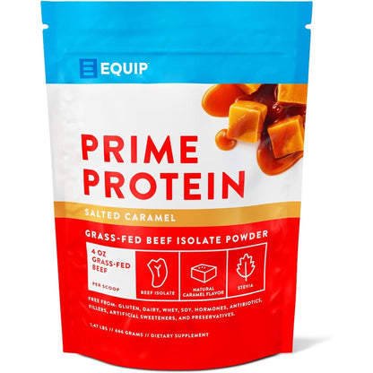 Equip Foods Prime Protein Powder | Clean, Grass Fed Beef Protein Isolate | Carnivore Protein Powder | Paleo, Keto Friendly | Gluten, Dairy Free | Helps Build & Repair Tissue | 30 Servings, Chocolate