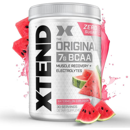 Xtend XTEND Original BCAA Powder 7G BCAA and 2.5G L-Glutamine, Sugar Free Post Workout Muscle Recovery Drink with Amino Acids for Men & Women, 30 Servings