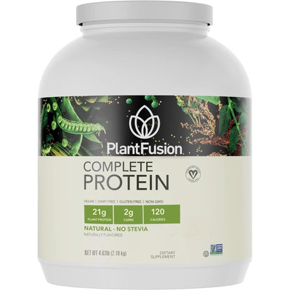 Plantfusion Complete Vegan Protein Powder - Plant Based Protein Powder with Bcaas, Digestive Enzymes and Pea Protein - Keto, Gluten Free, Soy Free, Non-Dairy, No Sugar, Non-Gmo - Vanilla Bean 2 Lb