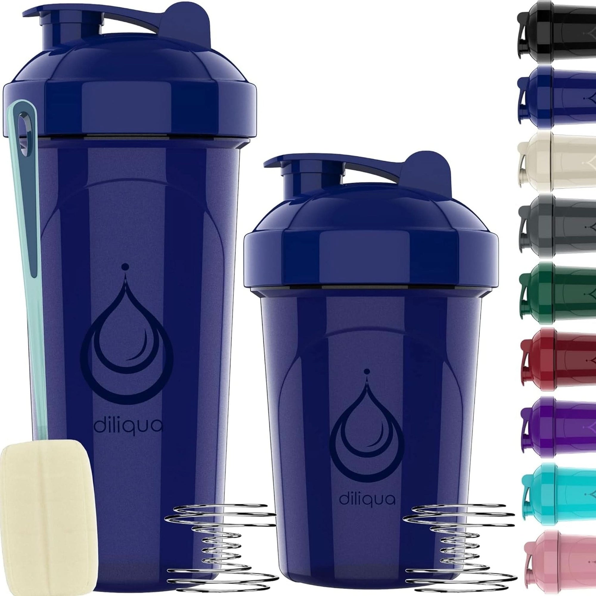 -10 PACK- Small Shaker Bottles for Protein Mixes | Bpa-Free & Dishwasher Safe | 5 Large 28 Oz & 5 20 Oz | Blender Shaker Cups for Protein Shakes