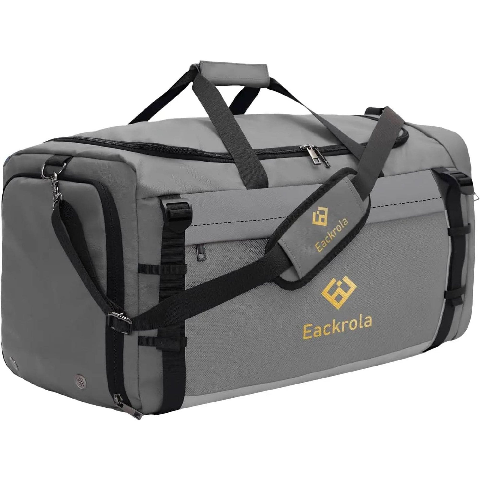 Eackrola Large Sports Gym Bag, Travel Duffel Bag with Wet Pocket & Shoes Compartment