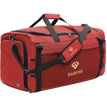 Eackrola Large Sports Gym Bag, Travel Duffel Bag with Wet Pocket & Shoes Compartment