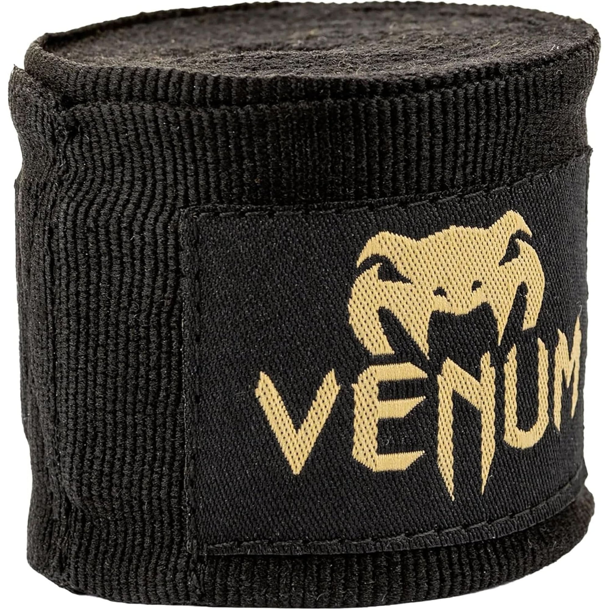 Venum Kontact Boxing Hand Wraps - Black/Gold, 180 In