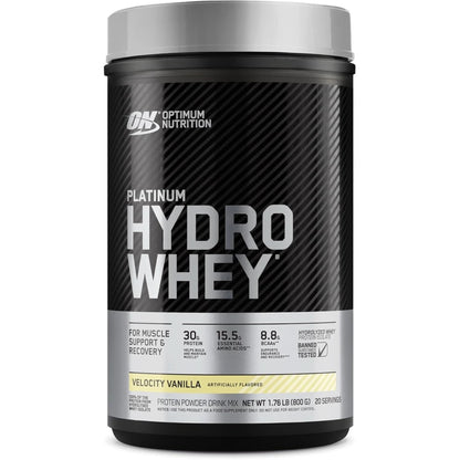 Optimum Nutrition Platinum Hydrowhey Protein Powder, 100% Hydrolyzed Whey Protein Isolate Powder, Flavor: Turbo Chocolate, 40 Servings, 3.61 Pounds (Packaging May Vary)