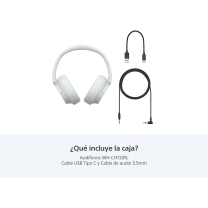 Sony WH-CH720 Noise Canceling Wireless Bluetooth Headphones -  White