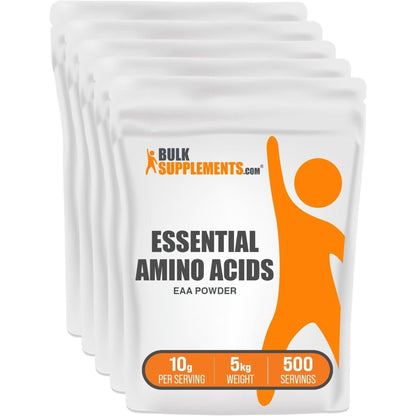 Bulksupplements.Com Essential Amino Acids Powder - Essential Amino Acids Supplement, EAA Powder - Unflavored & Gluten Free, 10G of Eaas Amino Acids per Serving, 1Kg (2.2 Lbs) (Pack of 1)