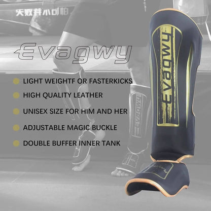 MMA Martial Arts Shin Guards–Padded