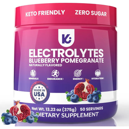 Keppi Keto Electrolytes Powder No Sugar - Sugar Free Electrolytes - Keto Hydration Electrolytes - Made in USA - Delicious Raspberry Lemonade Flavor - Mixes Easily No Clumps