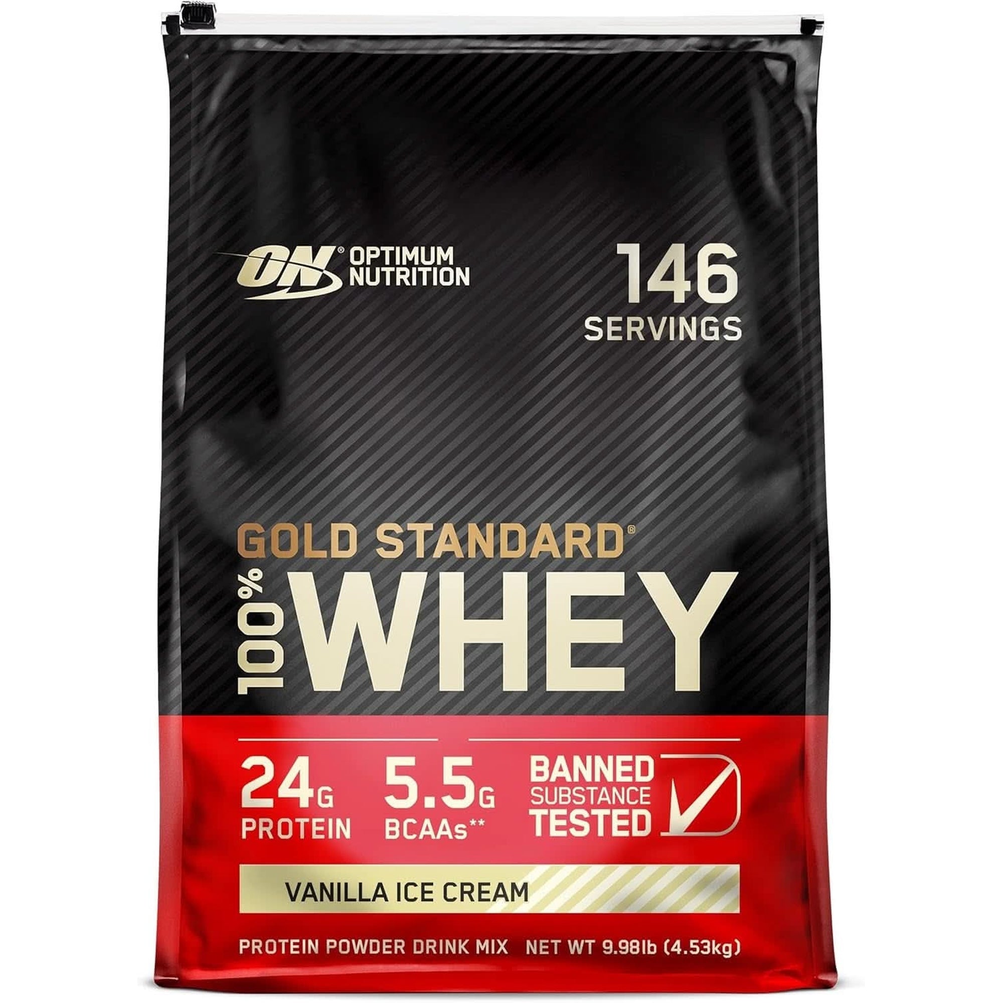 Optimum Nutrition Gold Standard 100% Whey Protein Powder, Double Rich Chocolate, 2 Pound (Packaging May Vary)