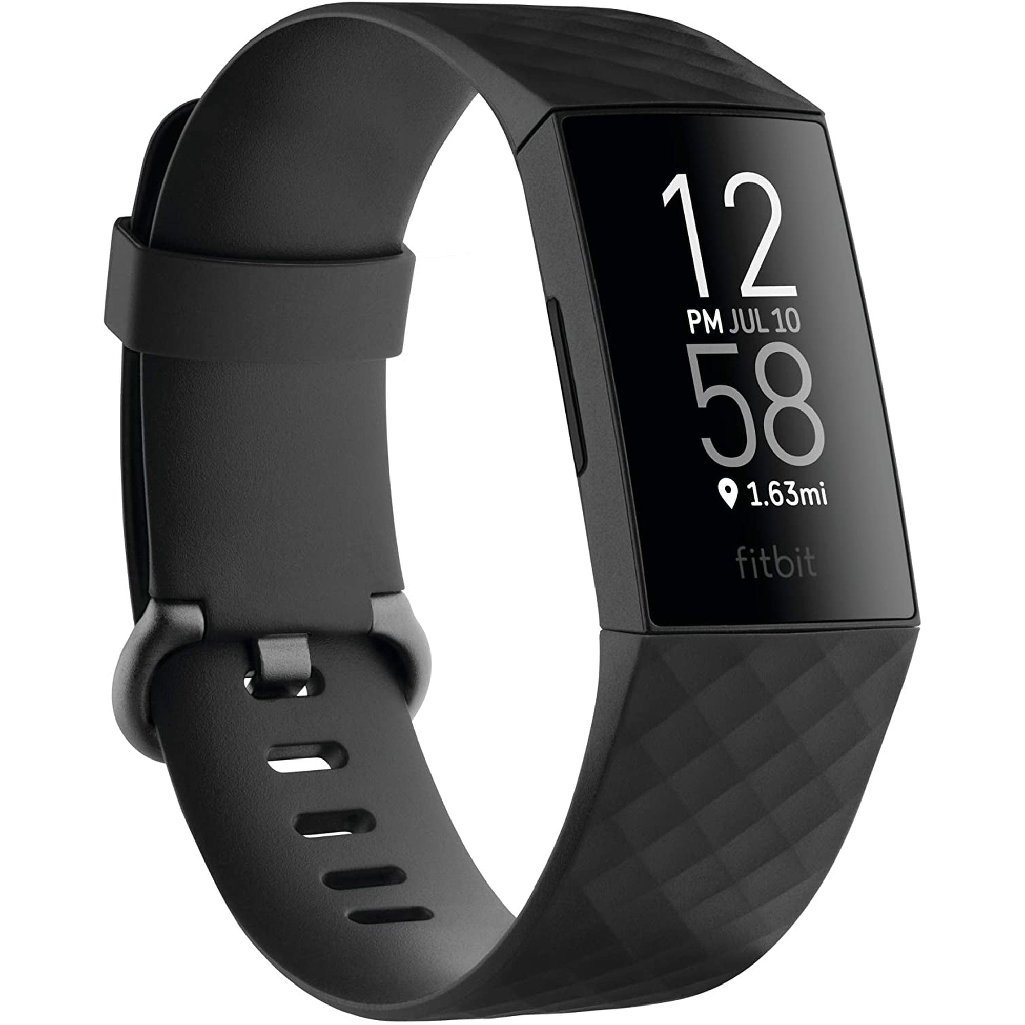 Fitbit Charge 4 Fitness and Activity Tracker with Built-In GPS, Heart Rate, Sleep & Swim Tracking, Rosewood/Rosewood, One Size (S &L Bands Included)