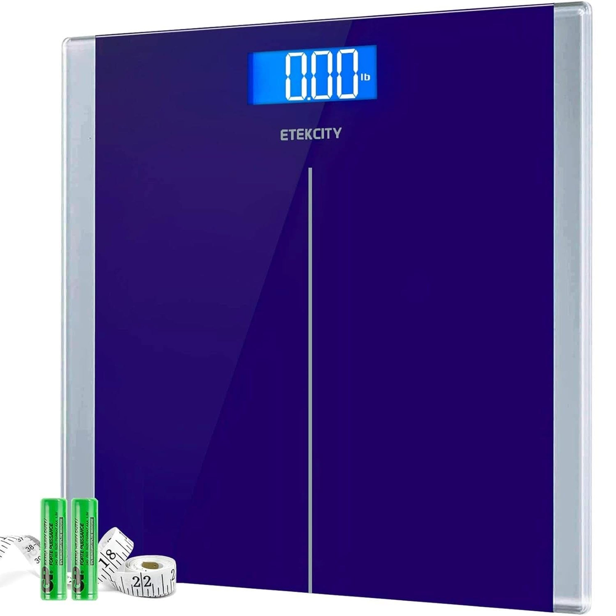 Etekcity Bathroom Scale for Body Weight, Digital Weighing Machine for People, Accurate & Large LCD Backlight Display, 6Mm Tempered Glass, 400 Lbs