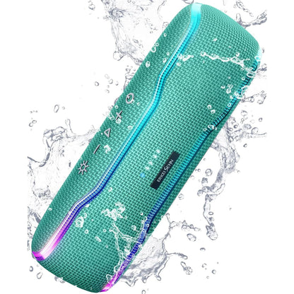 Portable Bluetooth Speaker, IPX7 Waterproof Wireless Speaker with Colorful Flashing Lights, 25W Super Bass 24H Playtime, 100Ft Range, TWS Pairing for Outdoor, Home, Party, Beach, Travel