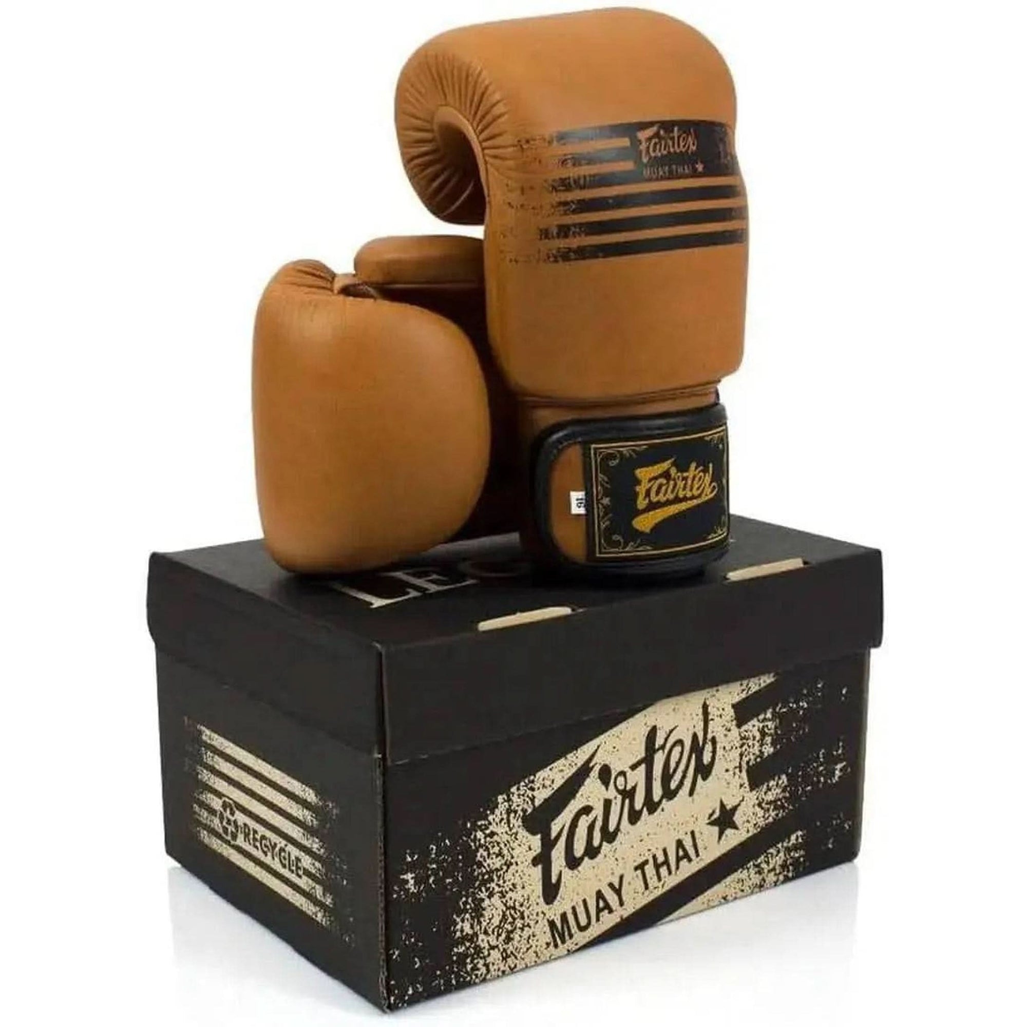 Fairtex BGV21 Legacy Muay Thai Boxing Gloves MMA UFC K1 Kick Boxing Training Genuine Leather Classic Matte Brown