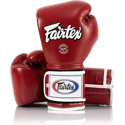 Fairtex BGV9 Muay for Professional Boxers & Trainers |Mexican Style Glove for Hard Hitters | MMA Gloves for Martial Arts|Light Weight & Shock Absorbent Boxing Gloves