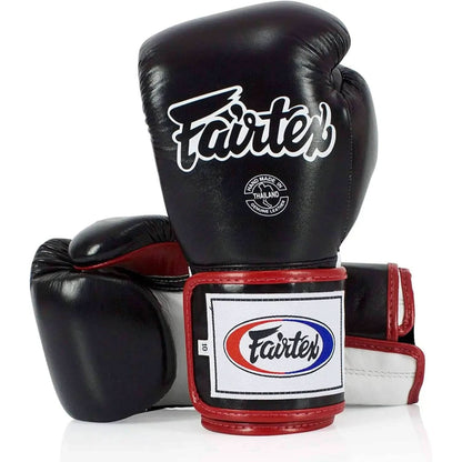 Fairtex BGV9 Muay for Professional Boxers & Trainers |Mexican Style Glove for Hard Hitters | MMA Gloves for Martial Arts|Light Weight & Shock Absorbent Boxing Gloves