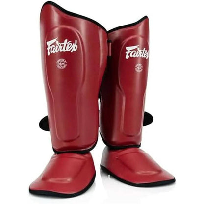 Fairtex SP9 Ultra Ergo Shin Pads | Muay Thai, Kickboxing Shin Guards Made with Syntek Leather