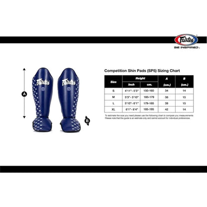 Fairtex SP5 Muay Thai Shin Guards for Men, Women, Kids